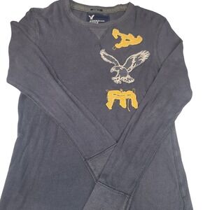 American Eagle‎ Outfitters Vintage Fit Long Sleeve Shirt M Blue